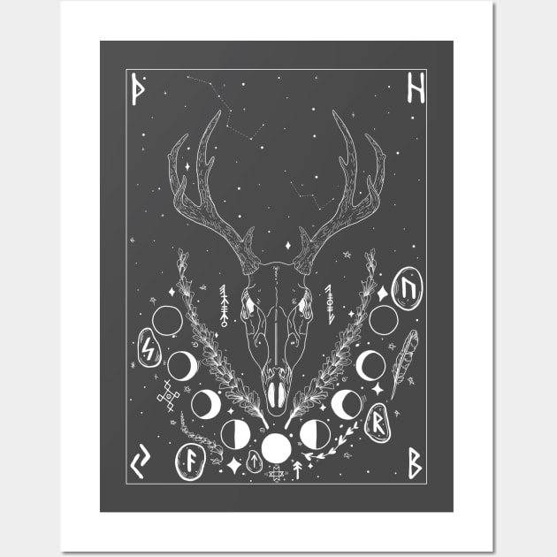 Nordic Deer Wall Art by ValhallaDesigns